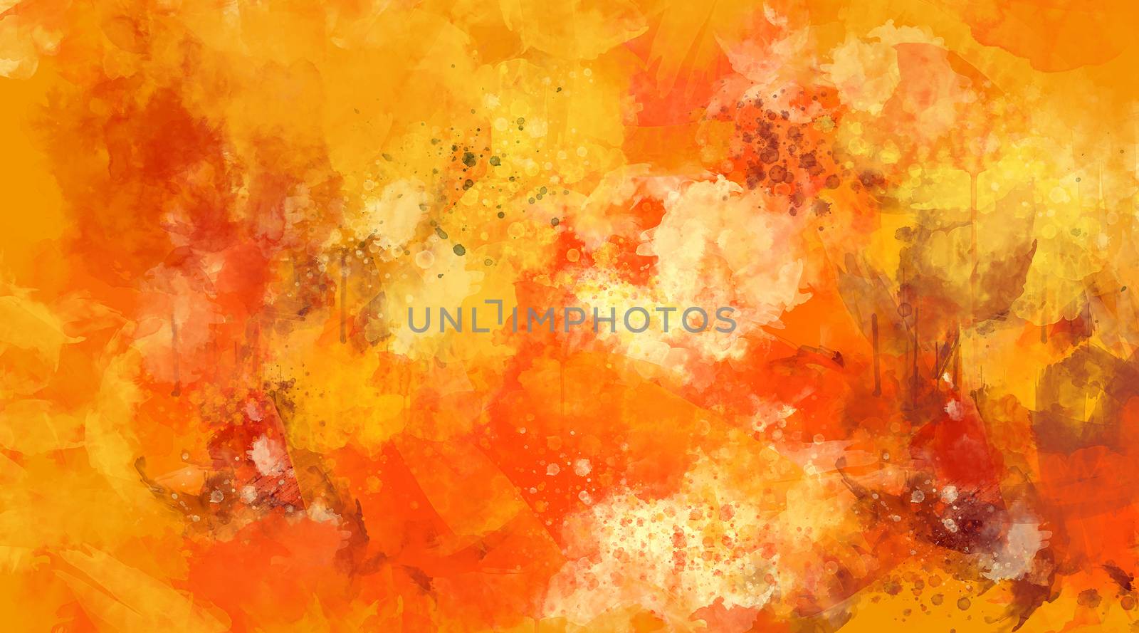 Hand painted watercolor background. Abstract multicolored spots.