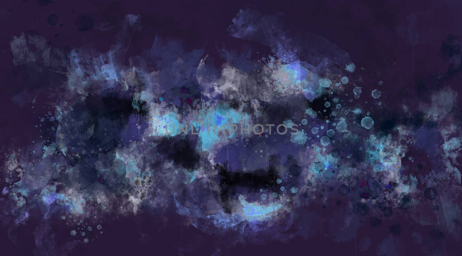 Abstract dark blue watercolor background by ConceptCafe