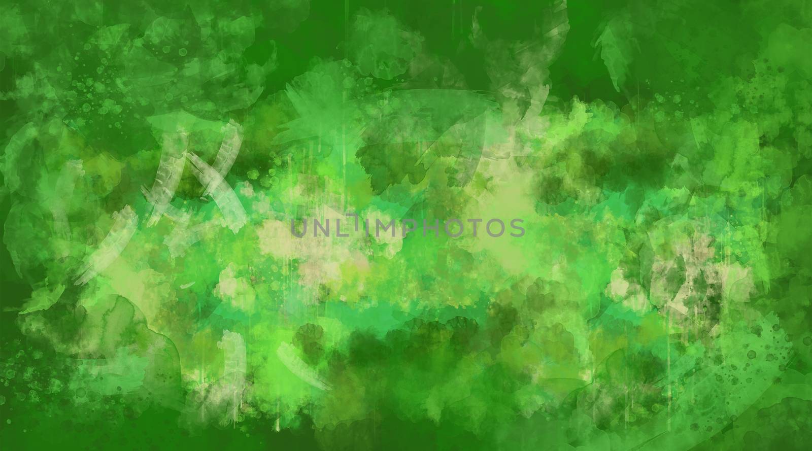 Abstract green watercolor background by ConceptCafe