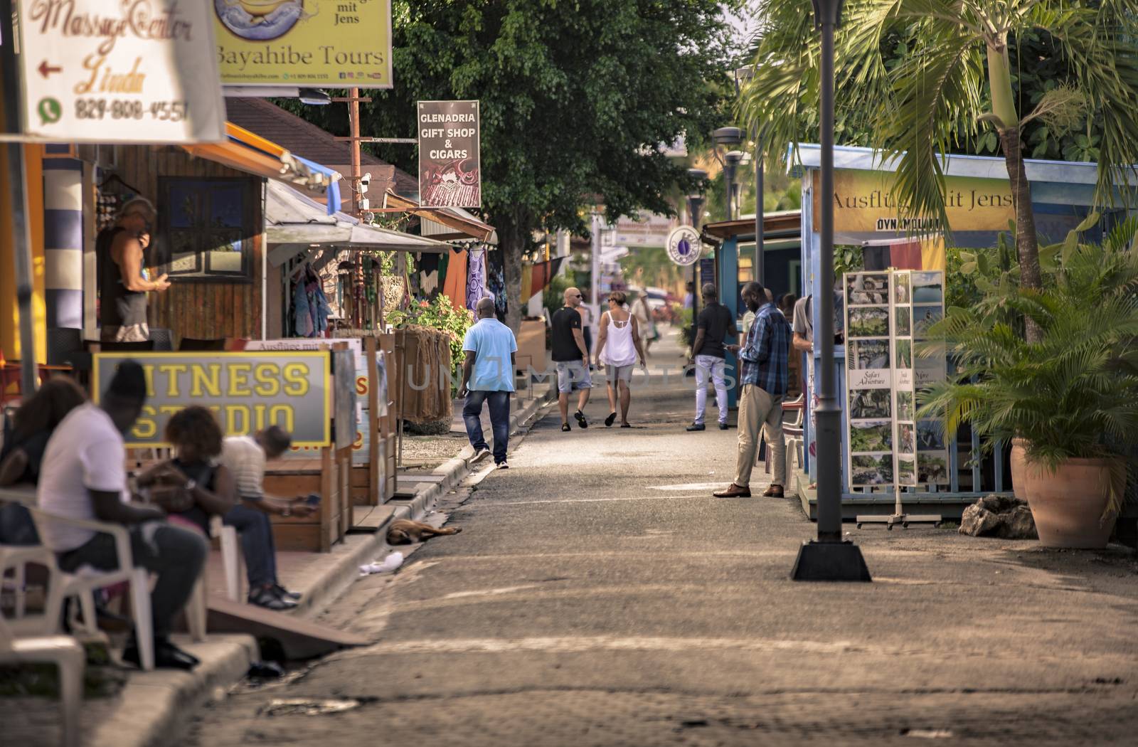 Dominican People in the streets in Bayahibe by pippocarlot