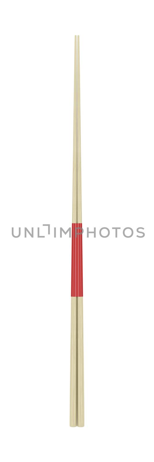 Wooden chopsticks on white
 by magraphics