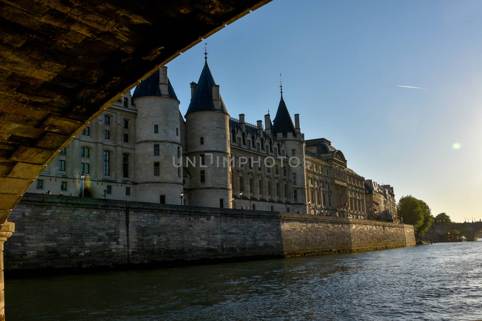 visit of Paris, Seine quay and Eiffel tower, walk in the parks of the capital of France in summer
