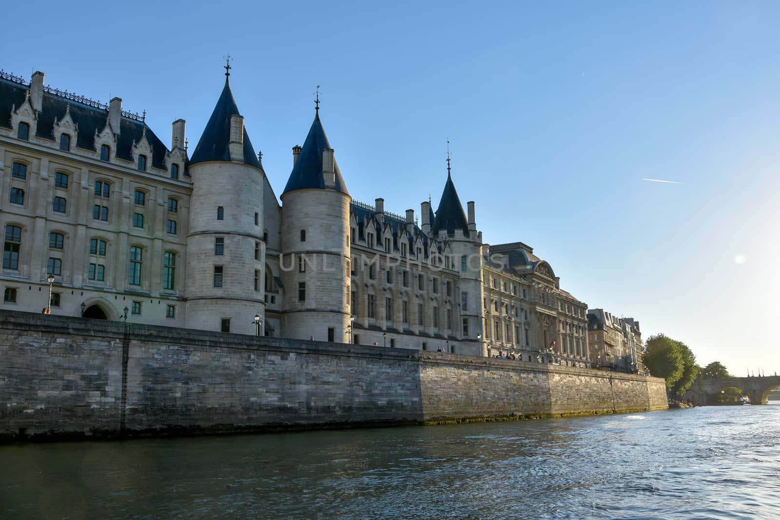visit of Paris, Seine quay and Eiffel tower, walk in the parks of the capital of France in summer