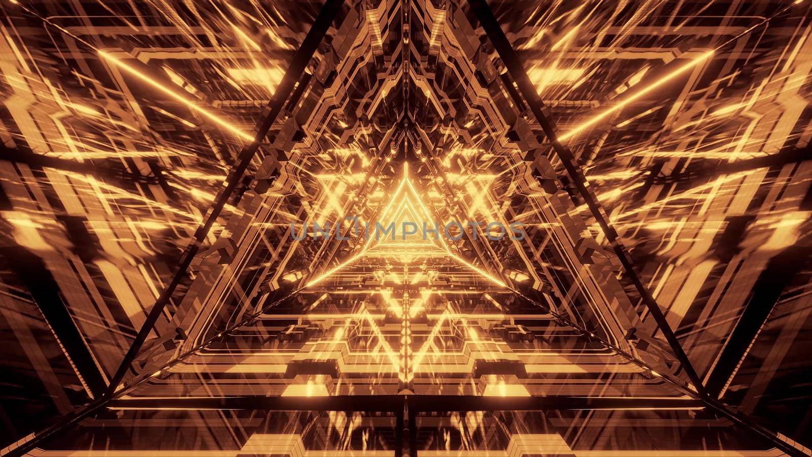 abstract triangle glass design artwork with brick texture and glowing wireframe 3d illustration background wallpaper by tunnelmotions