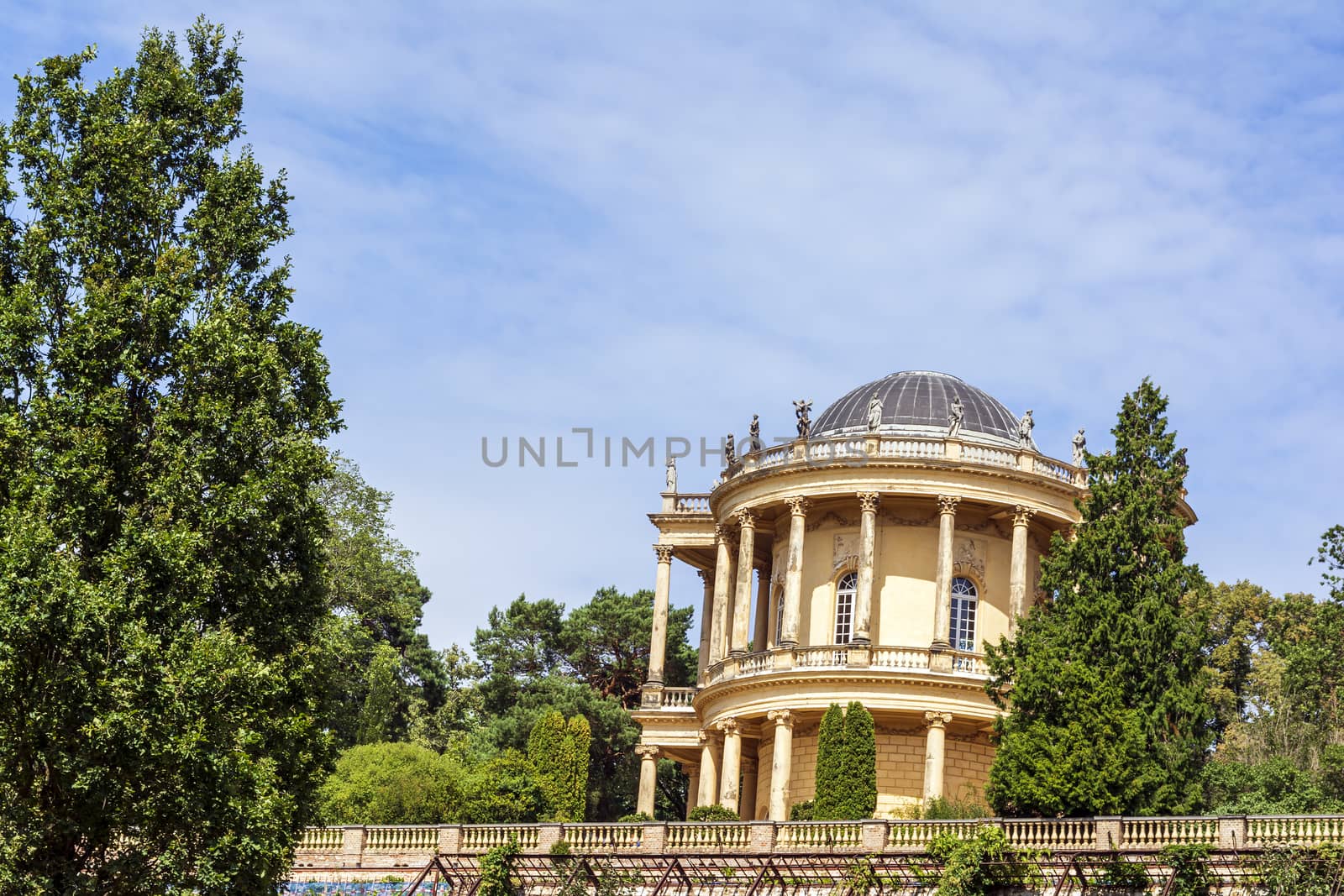 The belvedere in the sanssouci park in Potsdam in Germany.