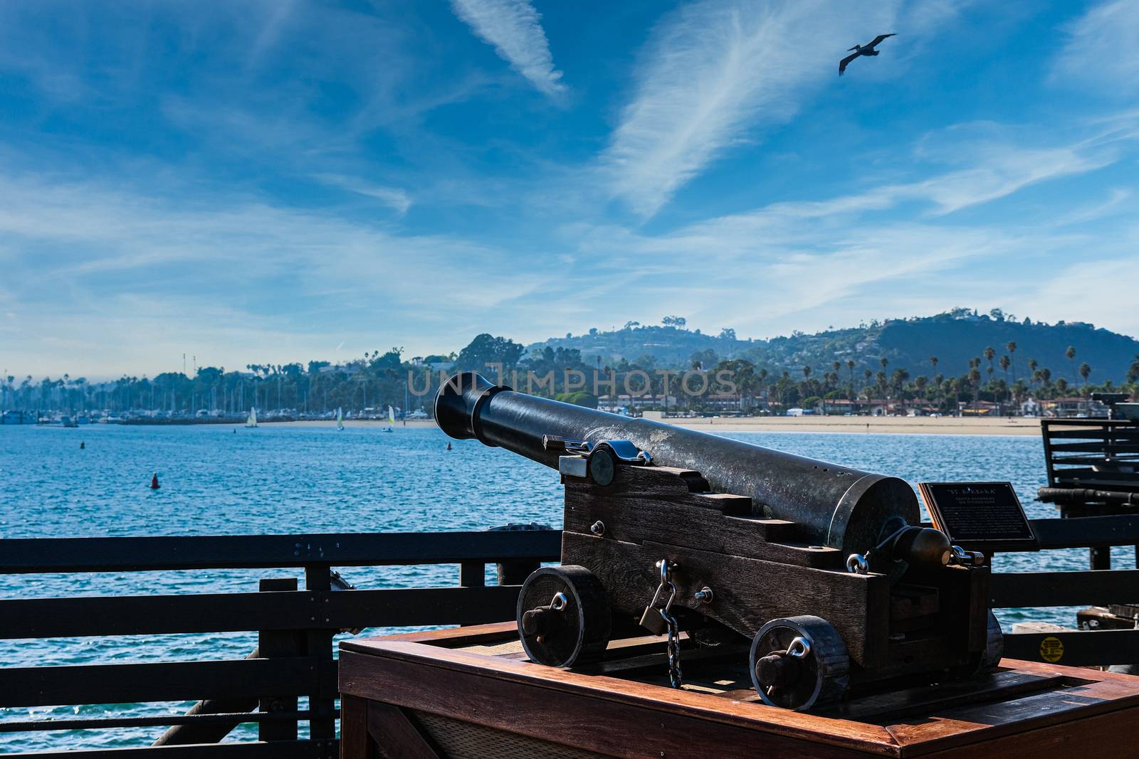 An old Cannon on Pier in Santa Barbara