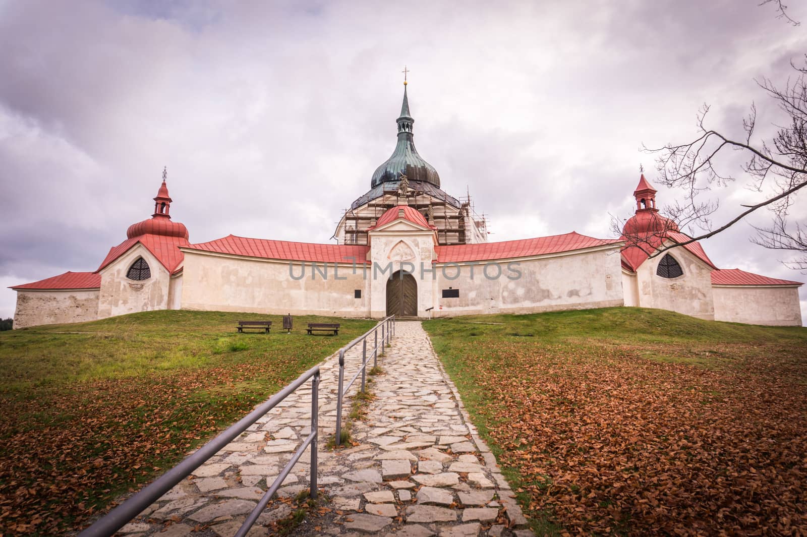 Church of St. John of Nepomuk on Zelena Hora - UNESCO monument. It was built in baroque gothic style and was designed by architect Jan Blazej Santini-Aichel. It is placed near Zdar nad Sazavou town. by petrsvoboda91