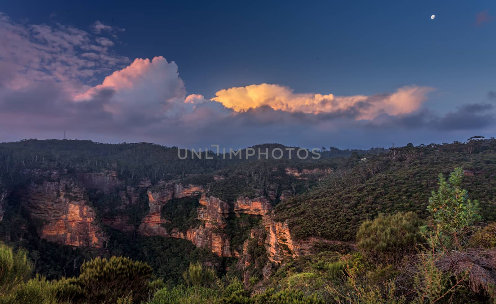 Views across to Norths Lookout and Nellies Glenand the start of the Six Foot Track