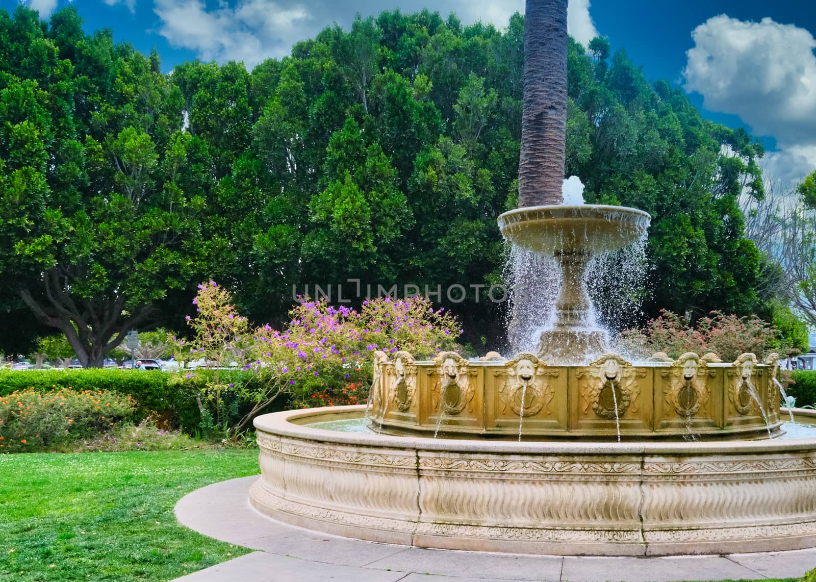 Beautiful Fountain in Sausalito Park