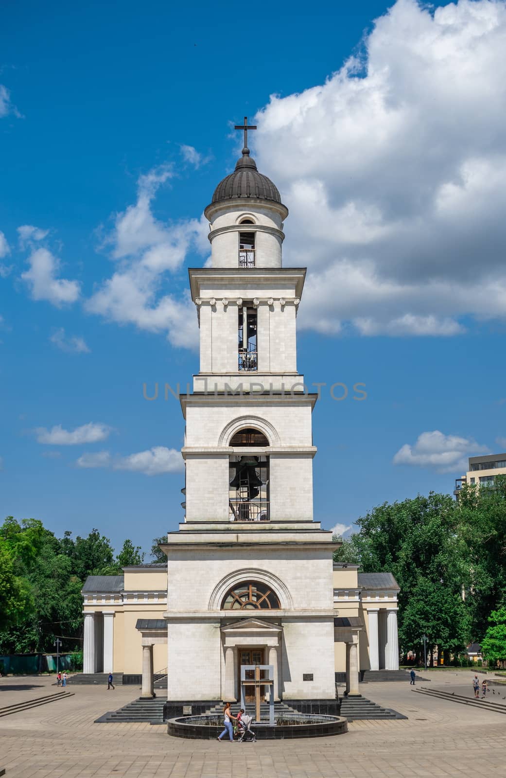 Bell tower in Chisinau, Moldova by Multipedia