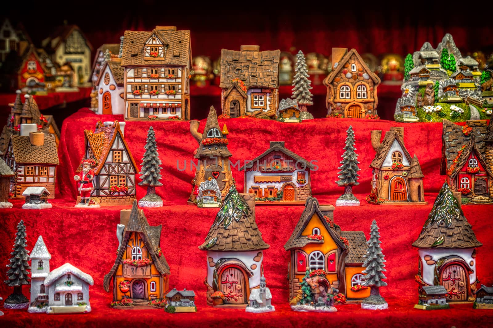 toy houses for childrens in vintage toy store christmas shop showcase by LucaLorenzelli