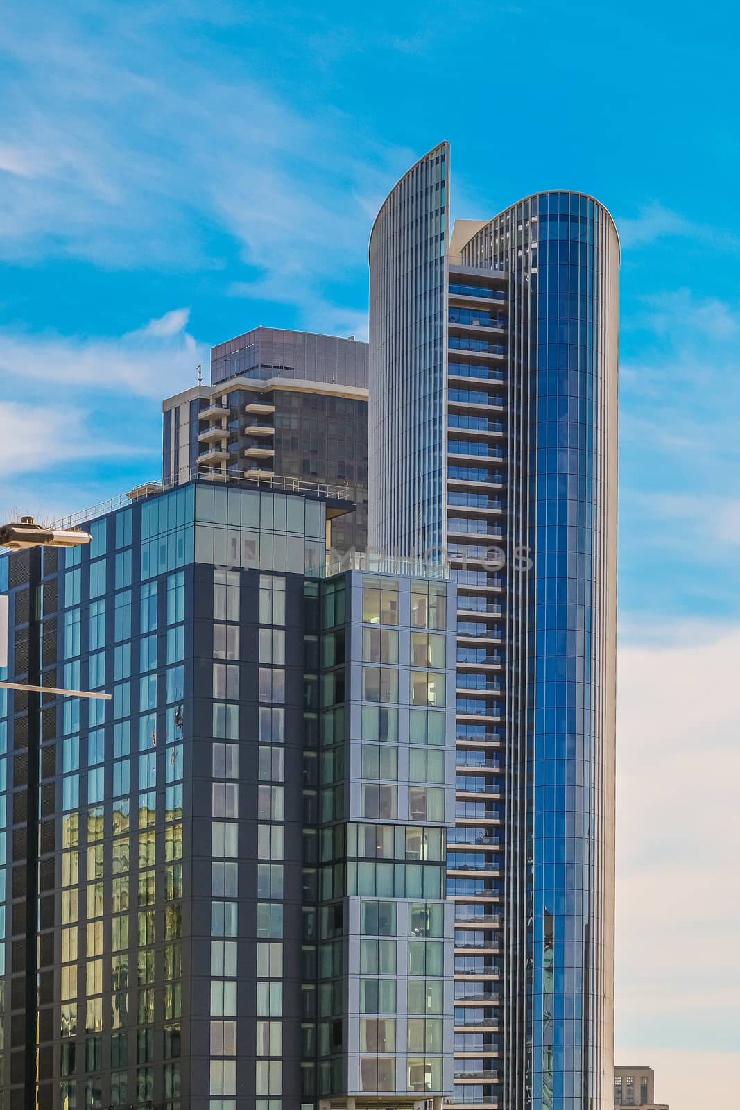 Modern Glass Towers in San Diego