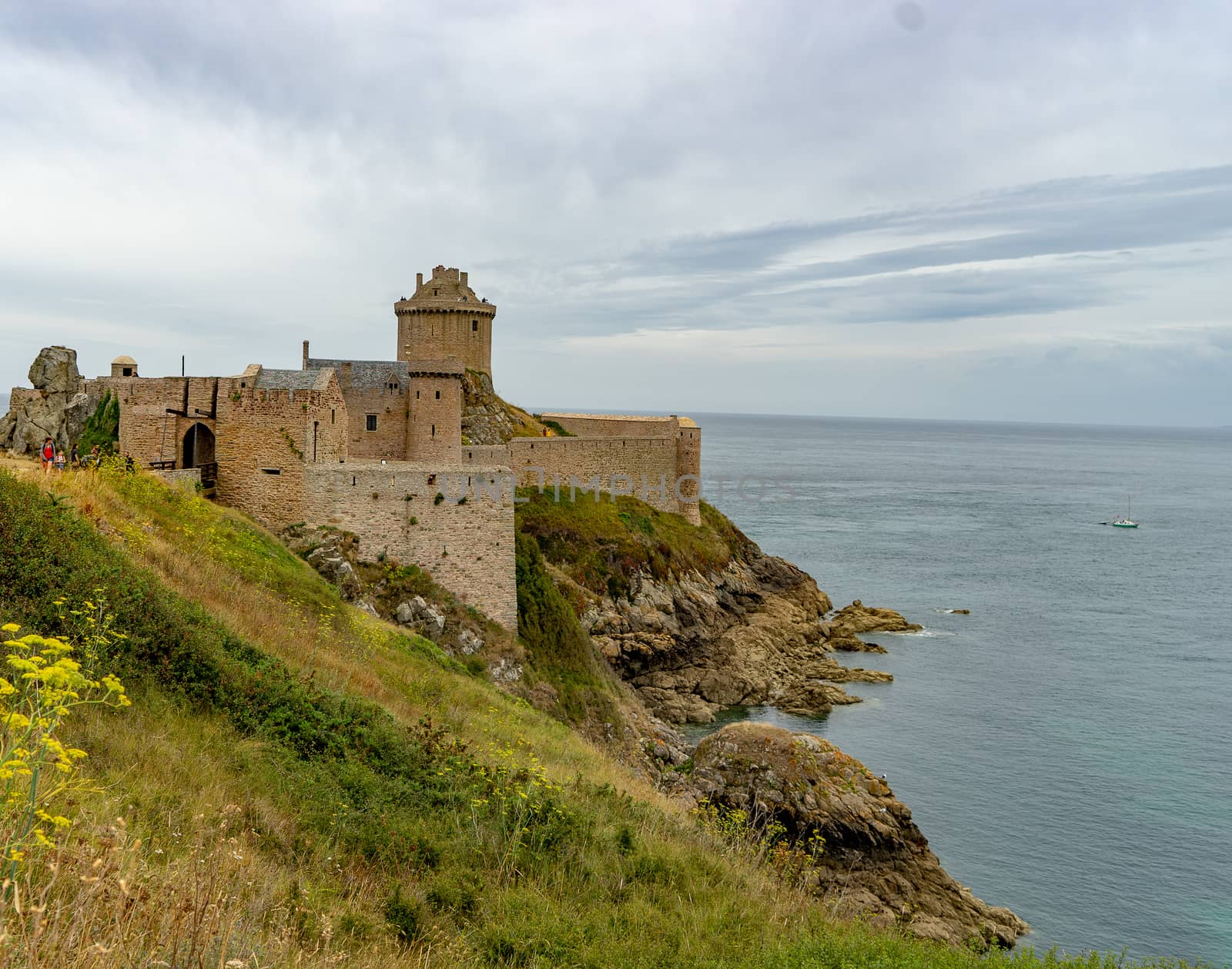 Castle on a sea coast of French Britanny by javax