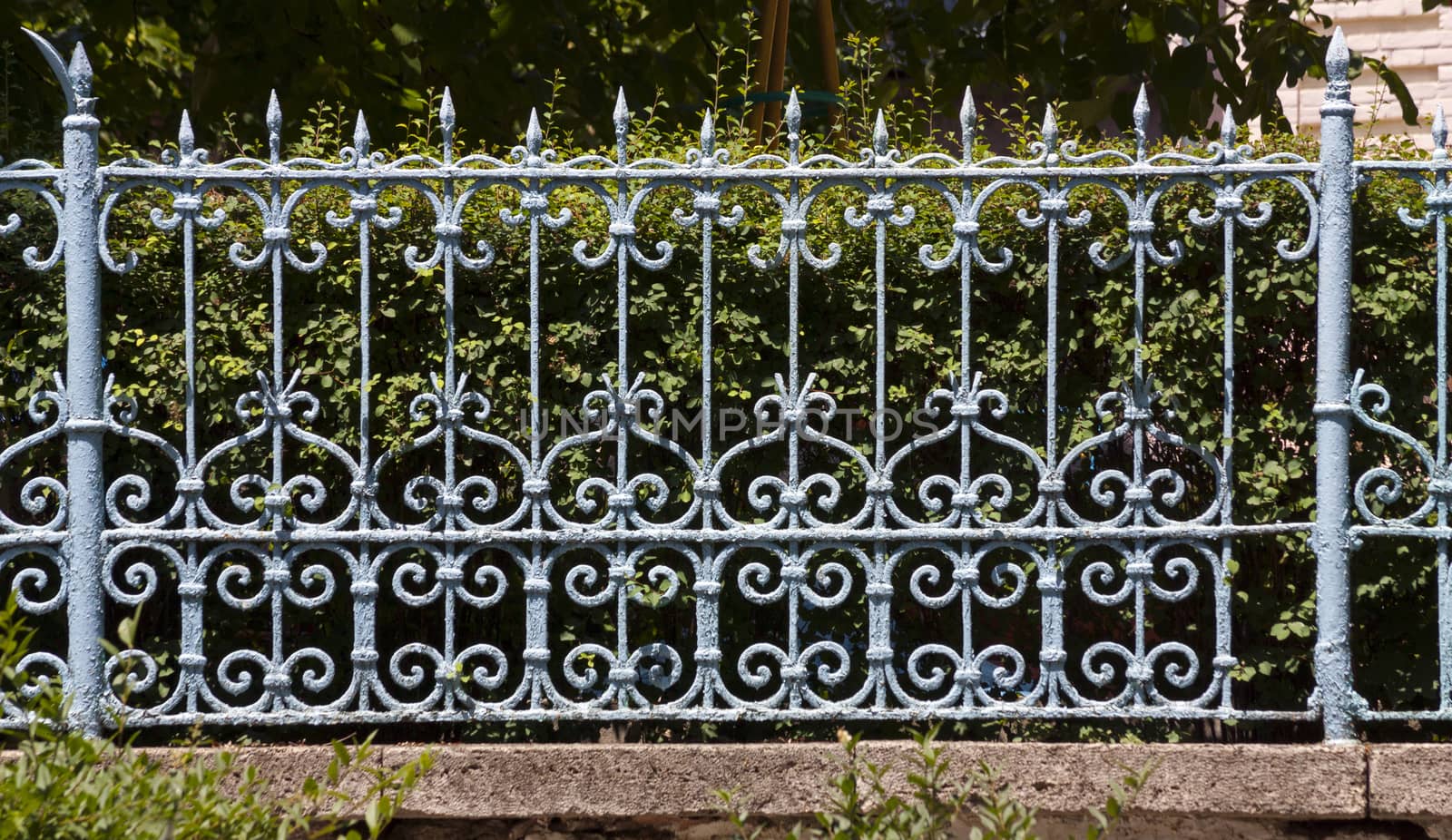 Old fence in the resort area of Pyatigorsk,Northern Caucasus,Russia.