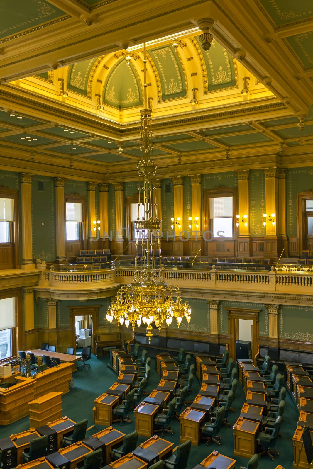 Interior of the Colorado State Capitol in Denver,America.