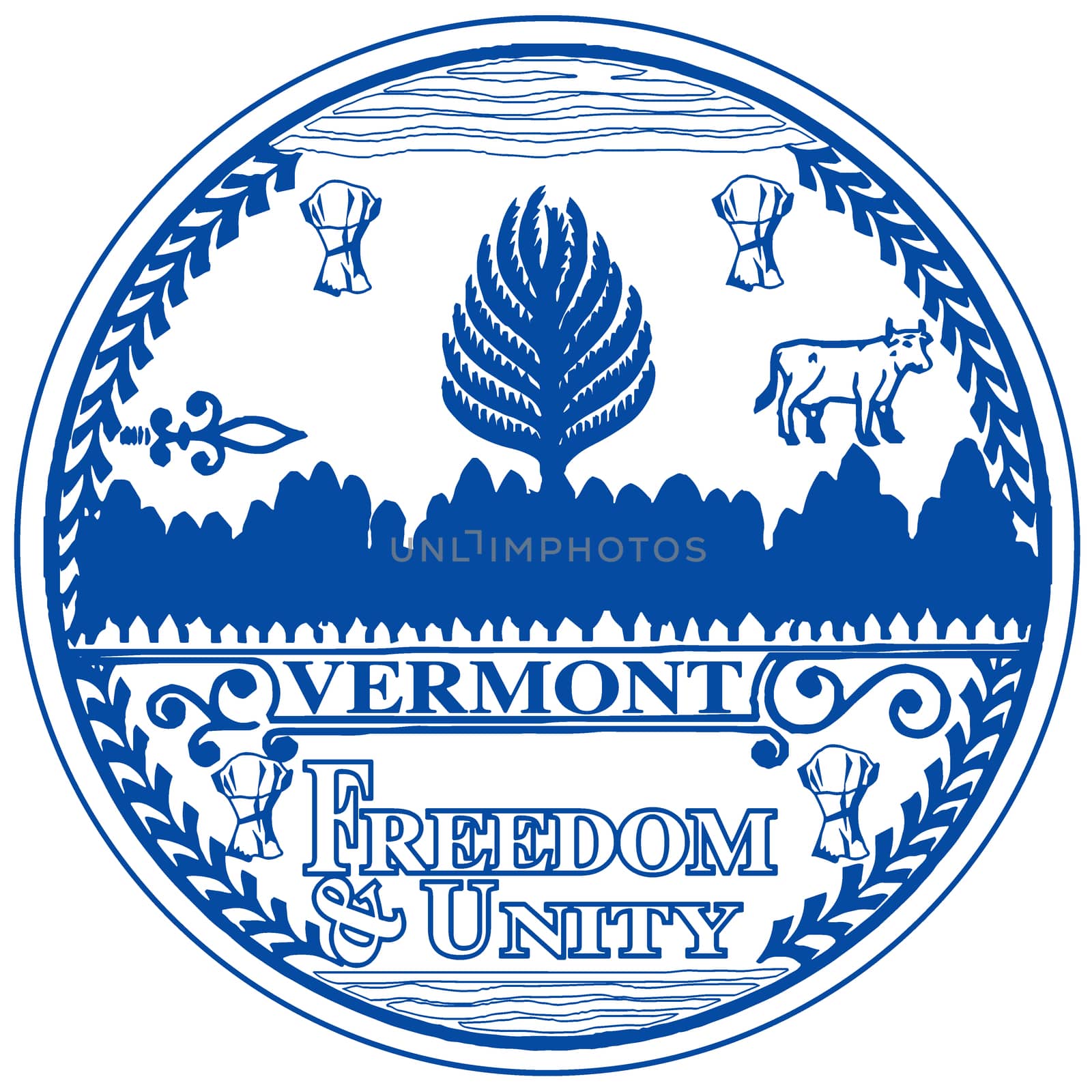 Vermont State Seal by Bigalbaloo