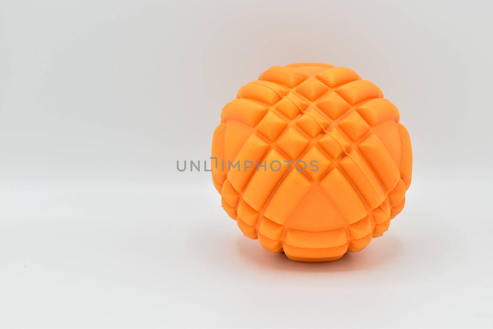 Foam roller ball isolated on white background by benentaylor