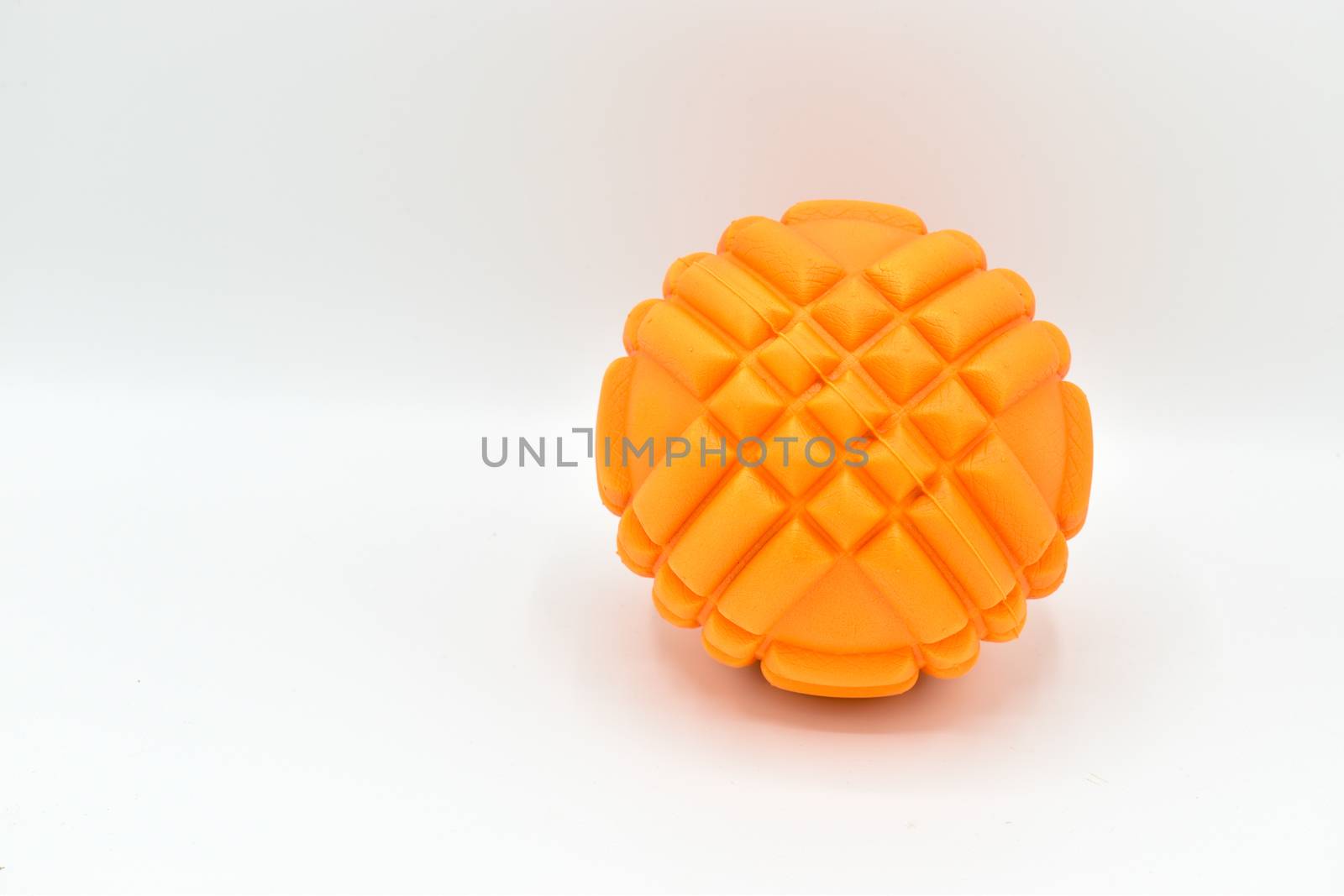 Foam roller ball isolated on white background by benentaylor