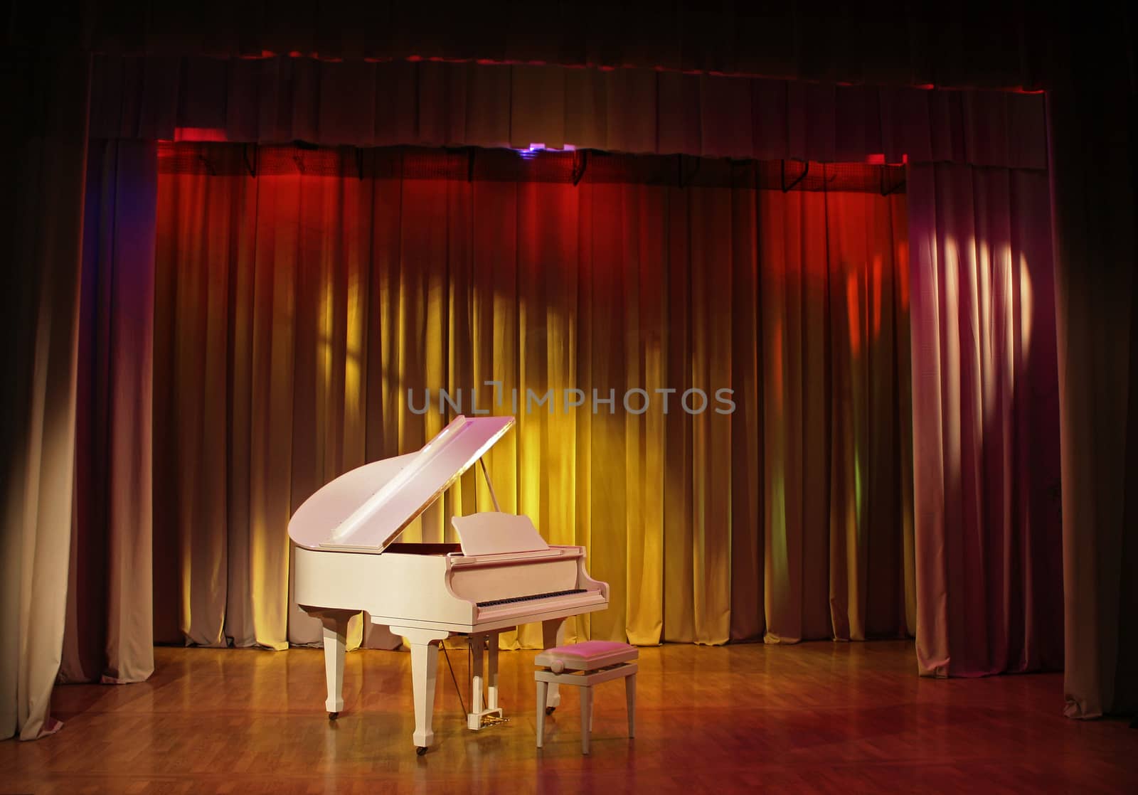 Grand piano and bench  by marlen