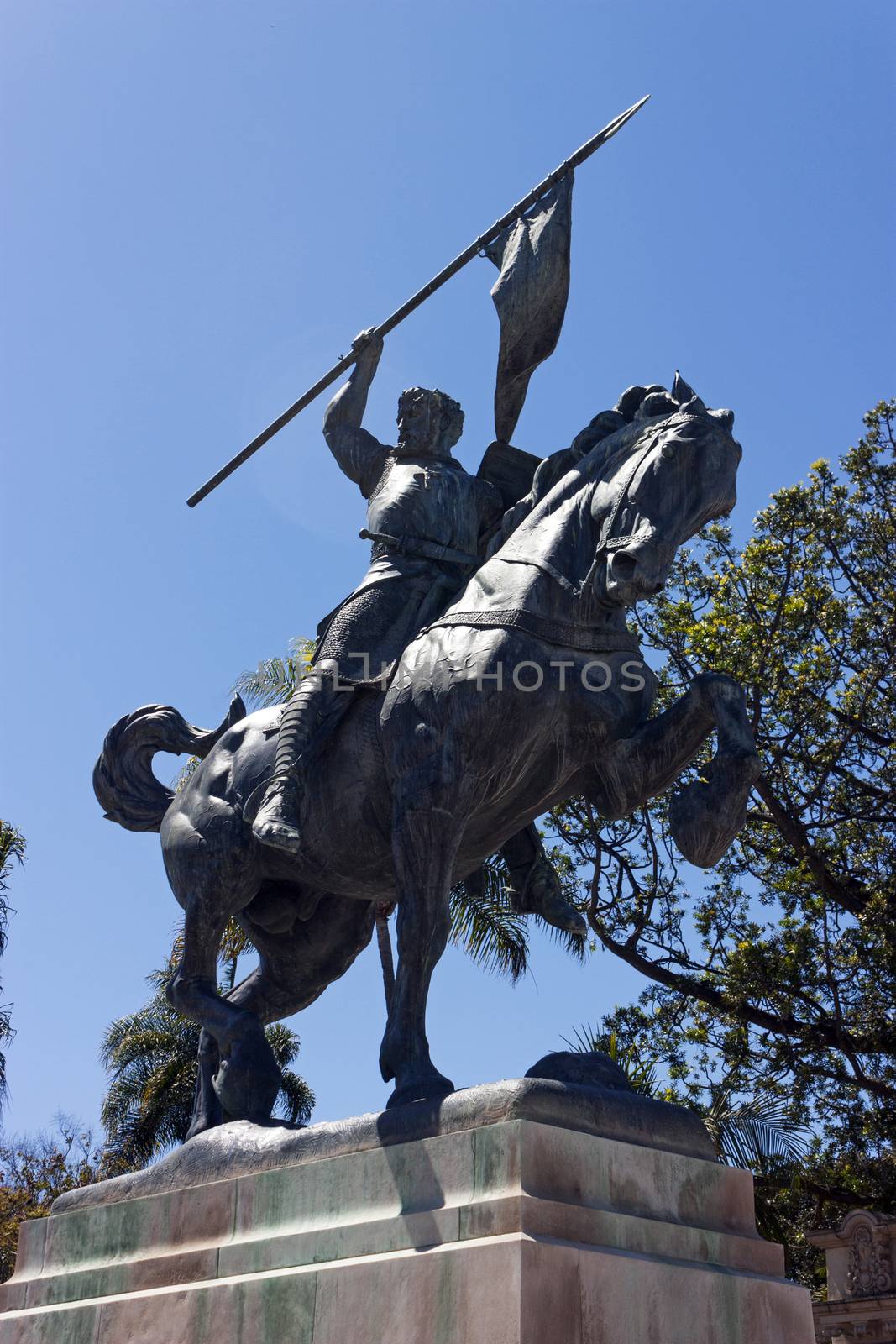 SAN DIEGO , CA - APRIL 03:Statue in Balboa park in San Diego,California,America on April 03,2014.