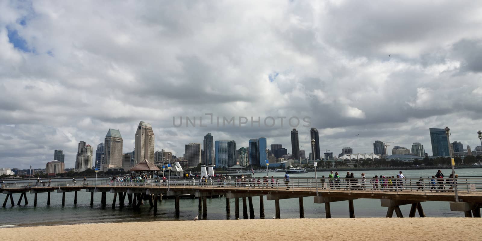 Pier in the San Diego Bay. by marlen