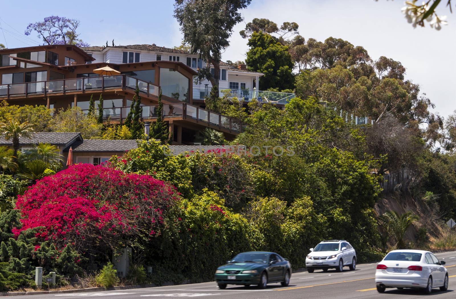 San Diego , CA - May19 : In spring day on the Streets of San Diego city,California,America on May 19,2014. 