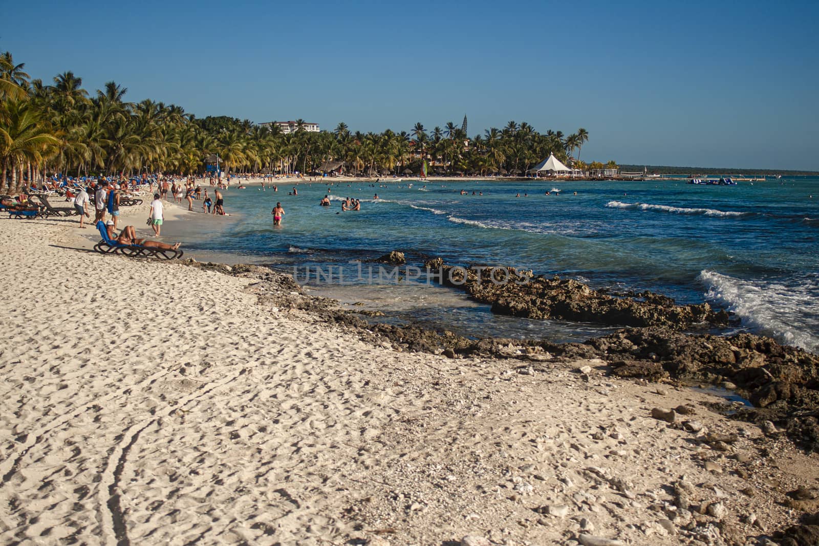 View of the Dominicus coast in the Dominican Republic