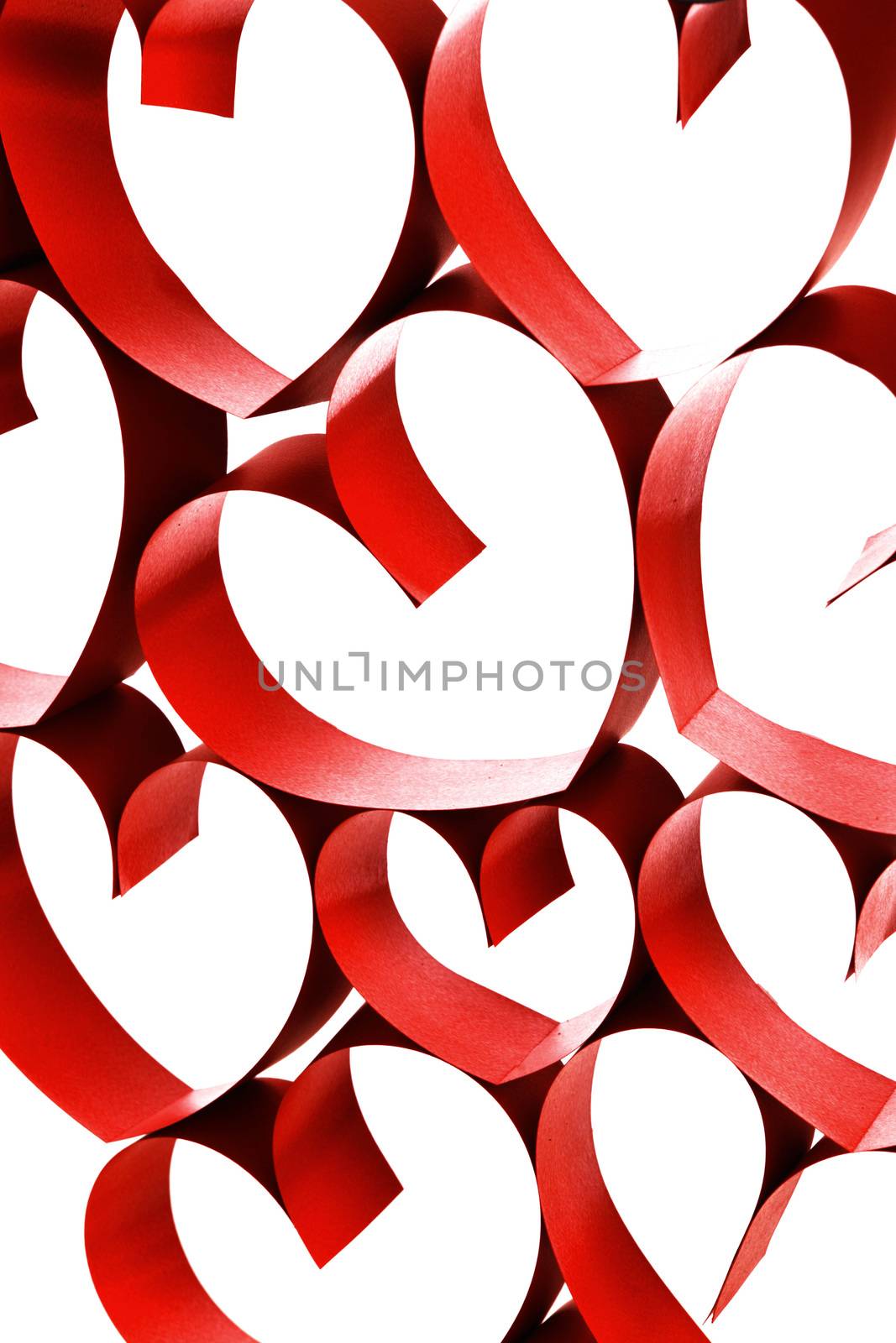 Red ribbon hearts by Yellowj