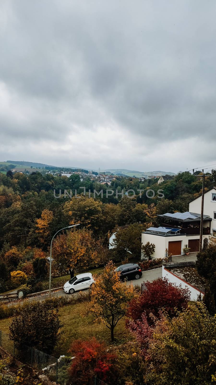 Beautiful countryside landscape in village. Germany by natali_brill