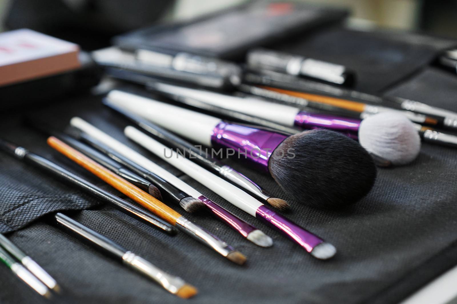 Makeup brushes set in case by natali_brill