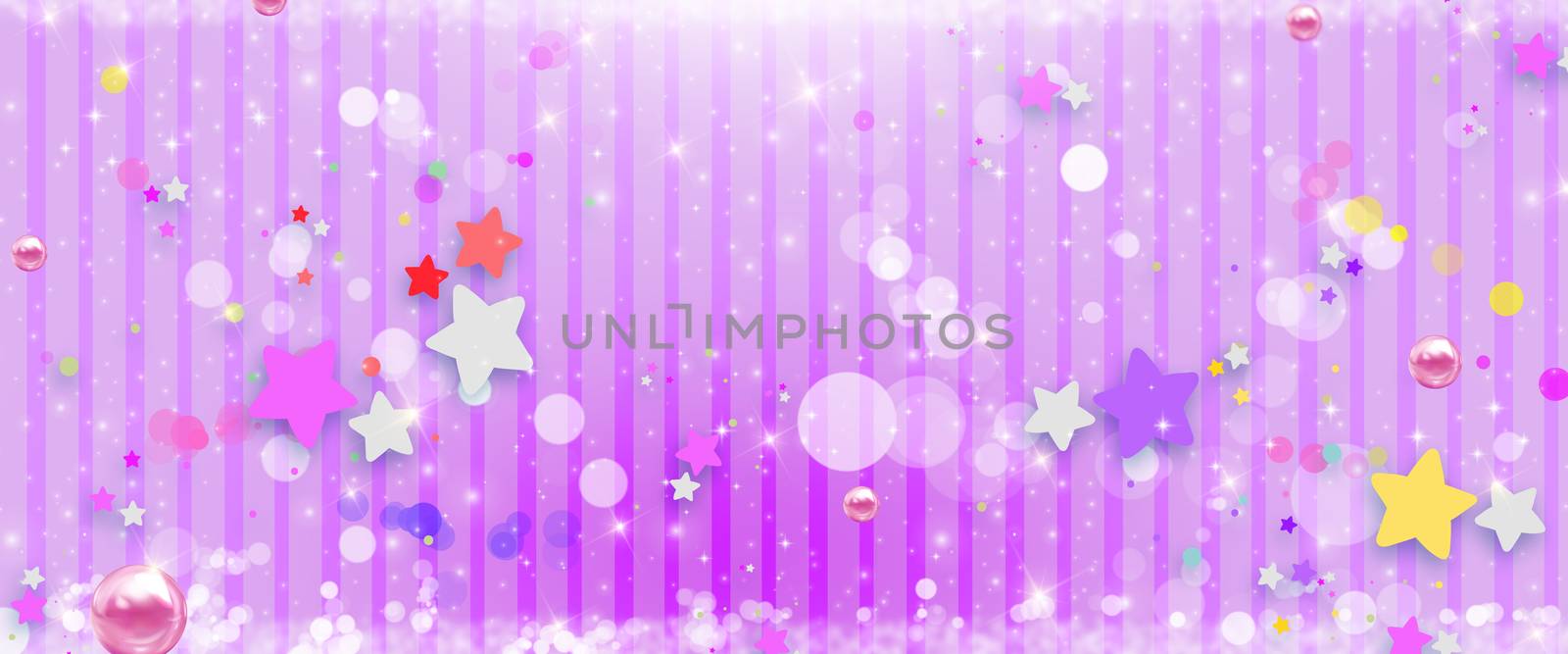 Purple background image with stars. by thitimontoyai