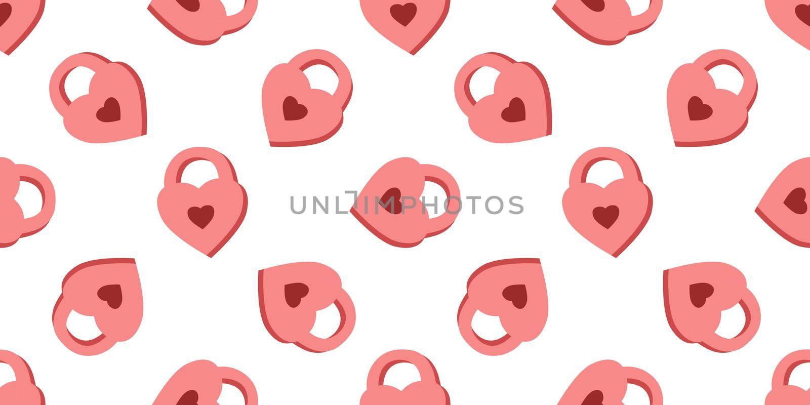 pattern for Valentine's Day. Love and hearts, February 14th. Pattern for textiles and packaging paper. Romantic motives.