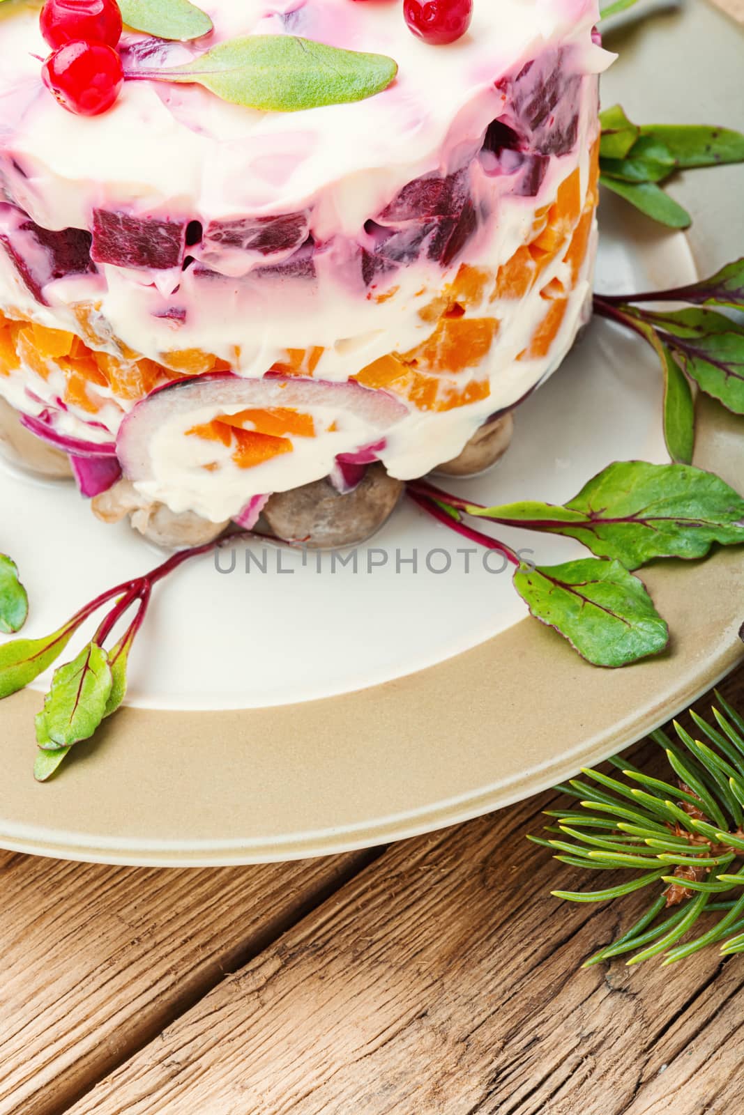 Christmas salad with herring by LMykola