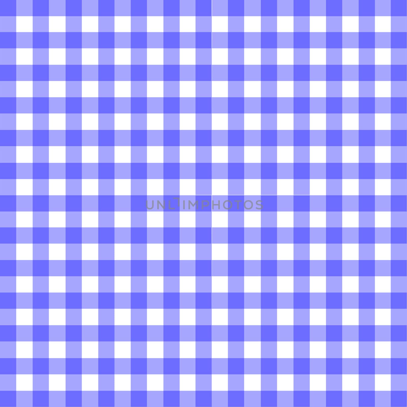 The pattern for a blue gingham table cloth