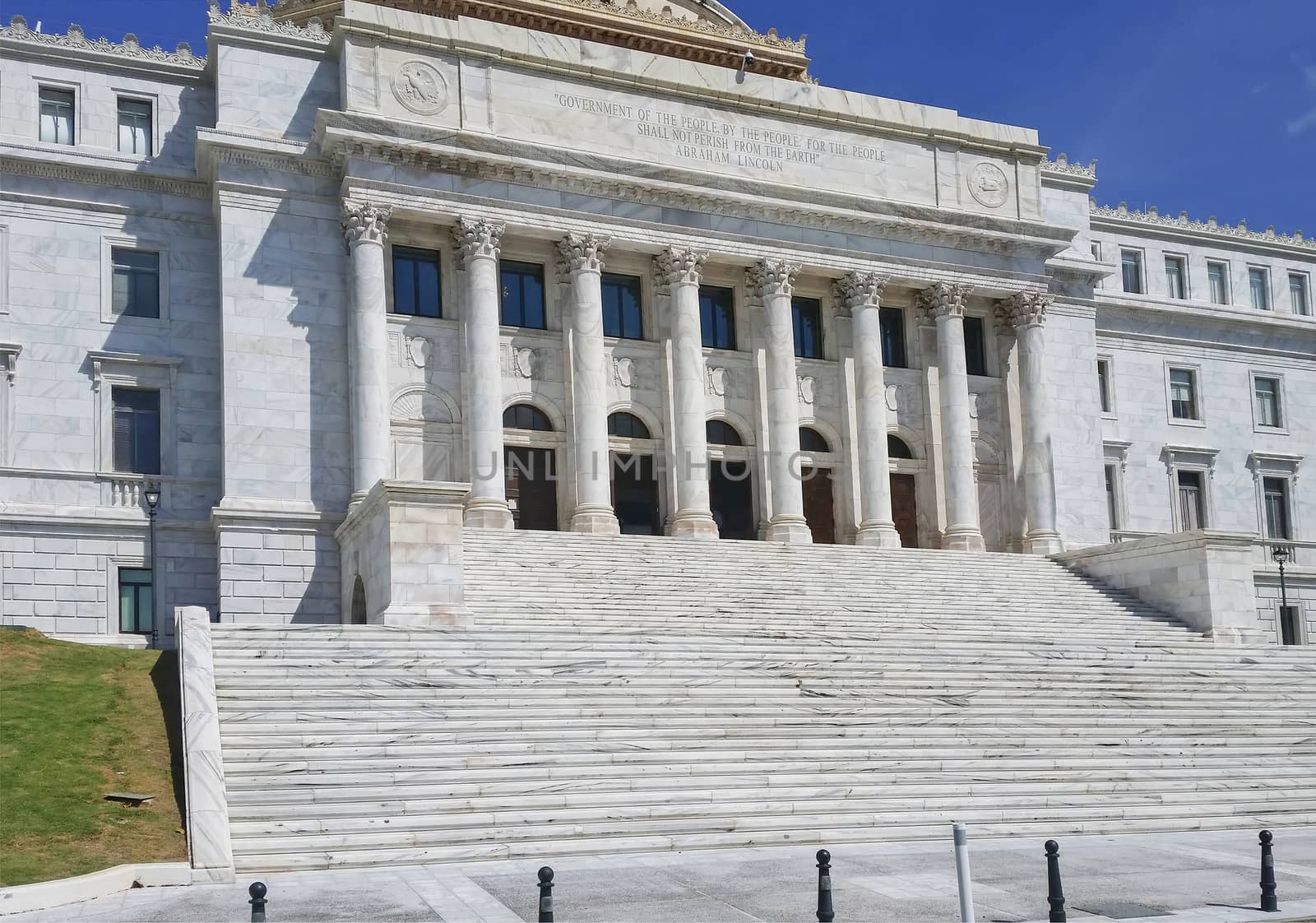 View of Entrance of The Capitol Building in San Juan, Puerto Rico