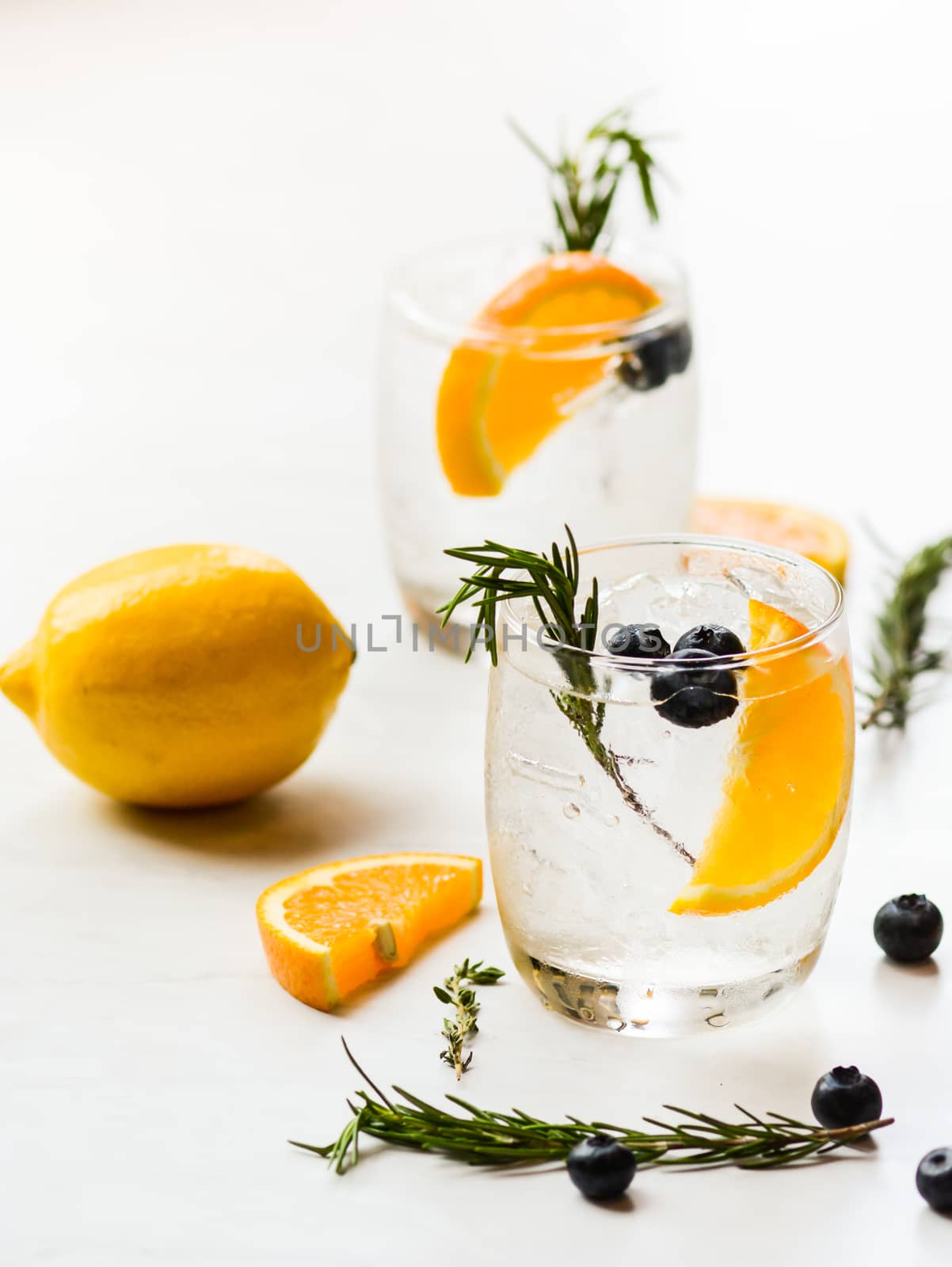 Infused water mix of orange and blueberry by yuiyuize