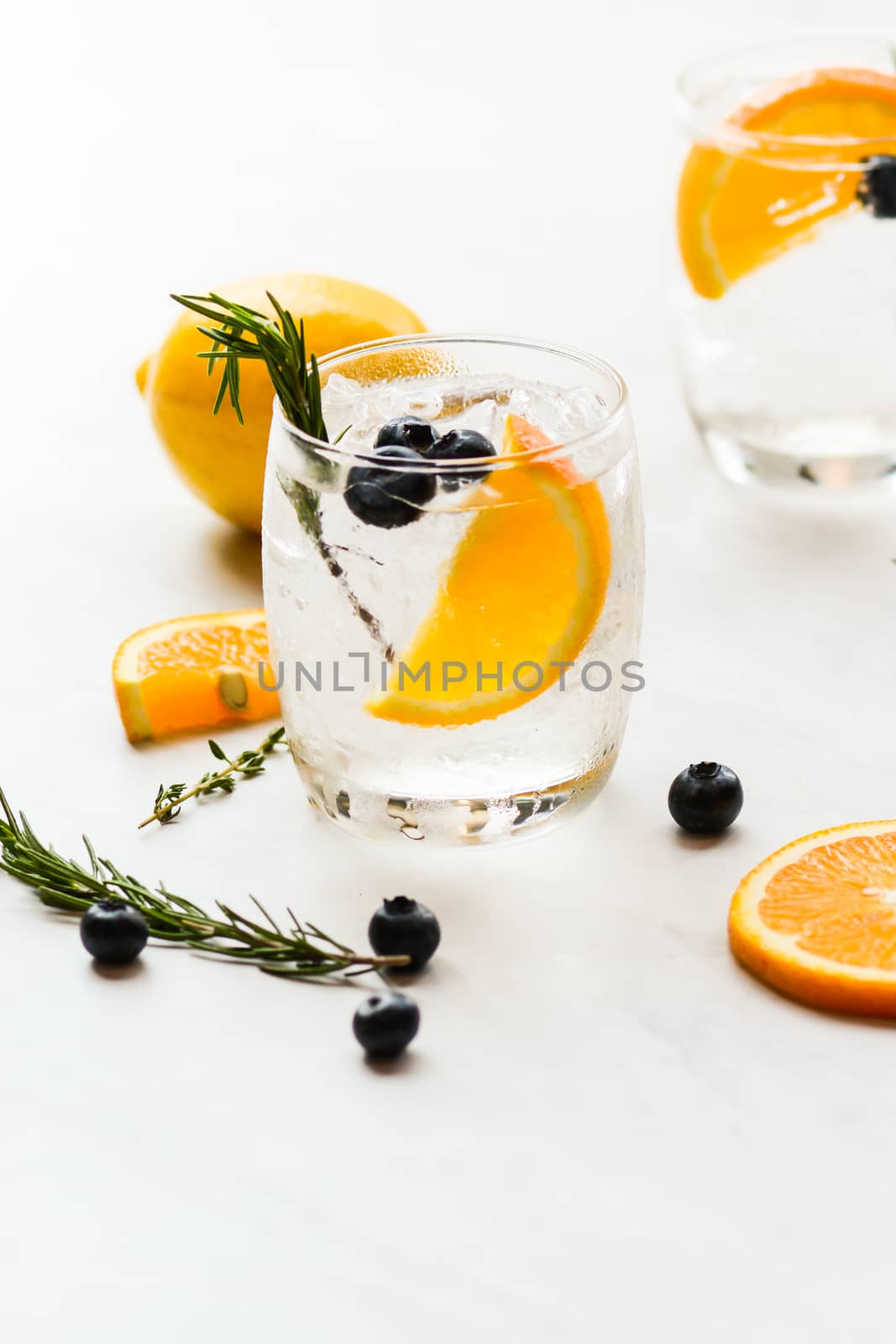 Infused water mix of orange and blueberry by yuiyuize