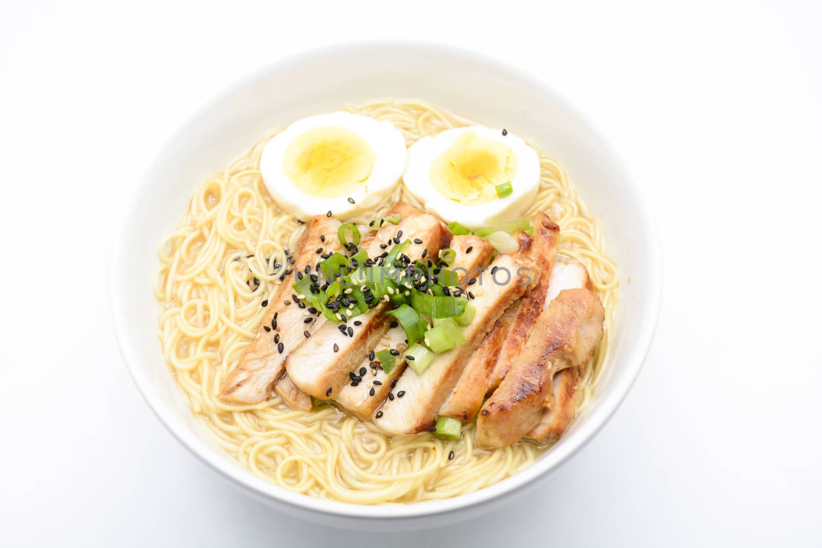 Miso Ramen with egg and pork, homemade Japanese food by yuiyuize