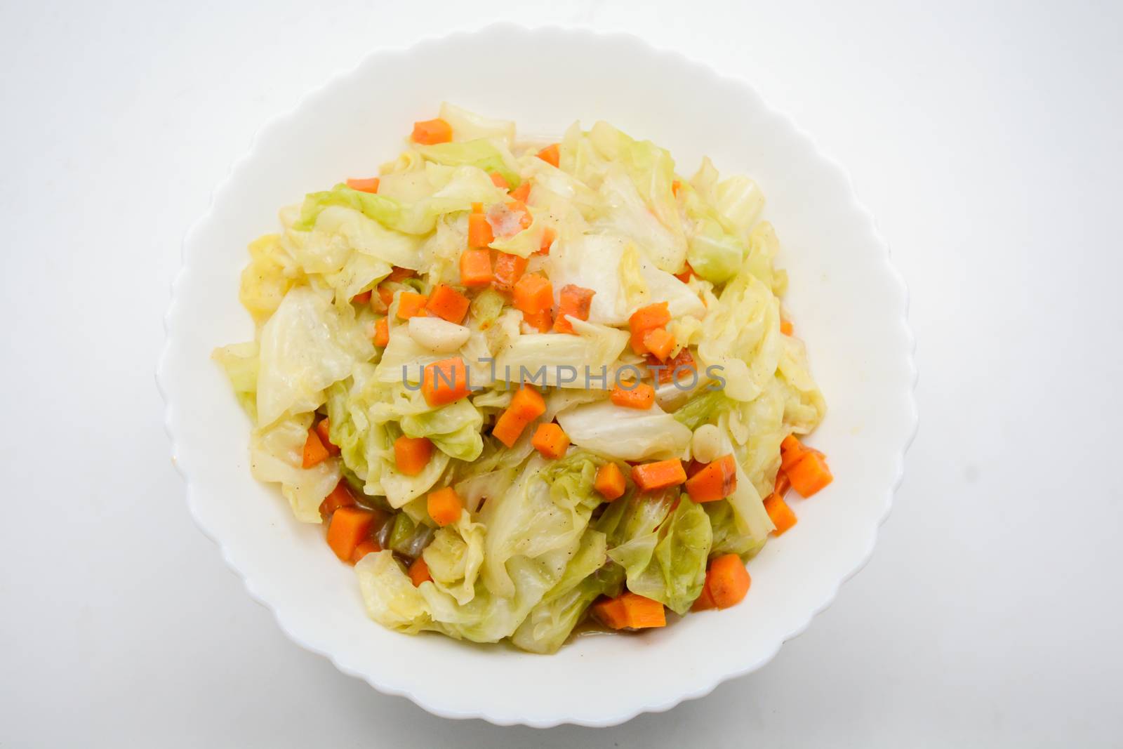 Fried Cabbage With Fish Sauce. it is a simple menu, make the fish sauce to be good smell on the surface of the pan. When sauce is heated, the water will evaporate, leaving only dried salt and fish.