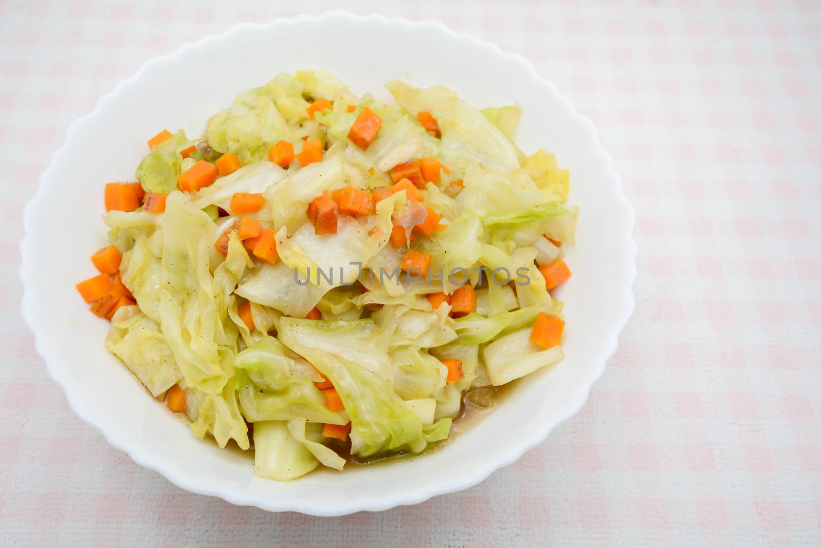 Fried Cabbage With Fish Sauce. it is a simple menu, make the fish sauce to be good smell on the surface of the pan. When sauce is heated, the water will evaporate, leaving only dried salt and fish.