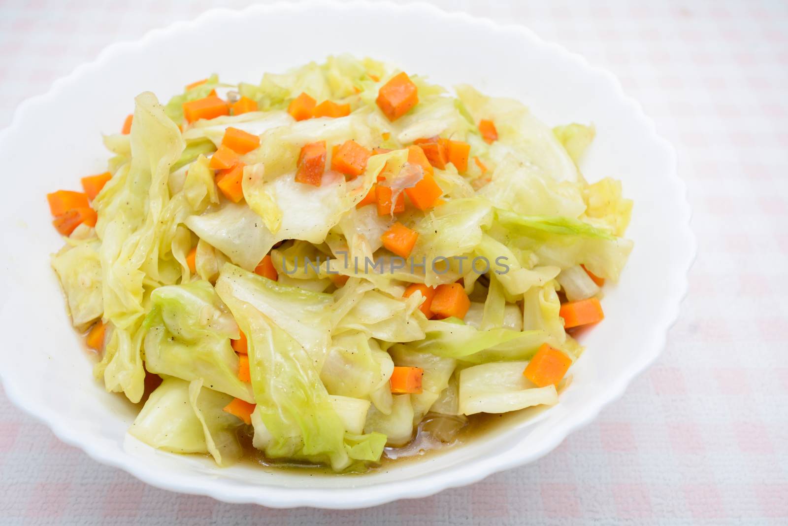 Fried Cabbage With Fish Sauce. it is a simple menu, make the fish sauce to be good smell on the surface of the pan. When sauce is heated, the water will evaporate, leaving only dried salt and fish.