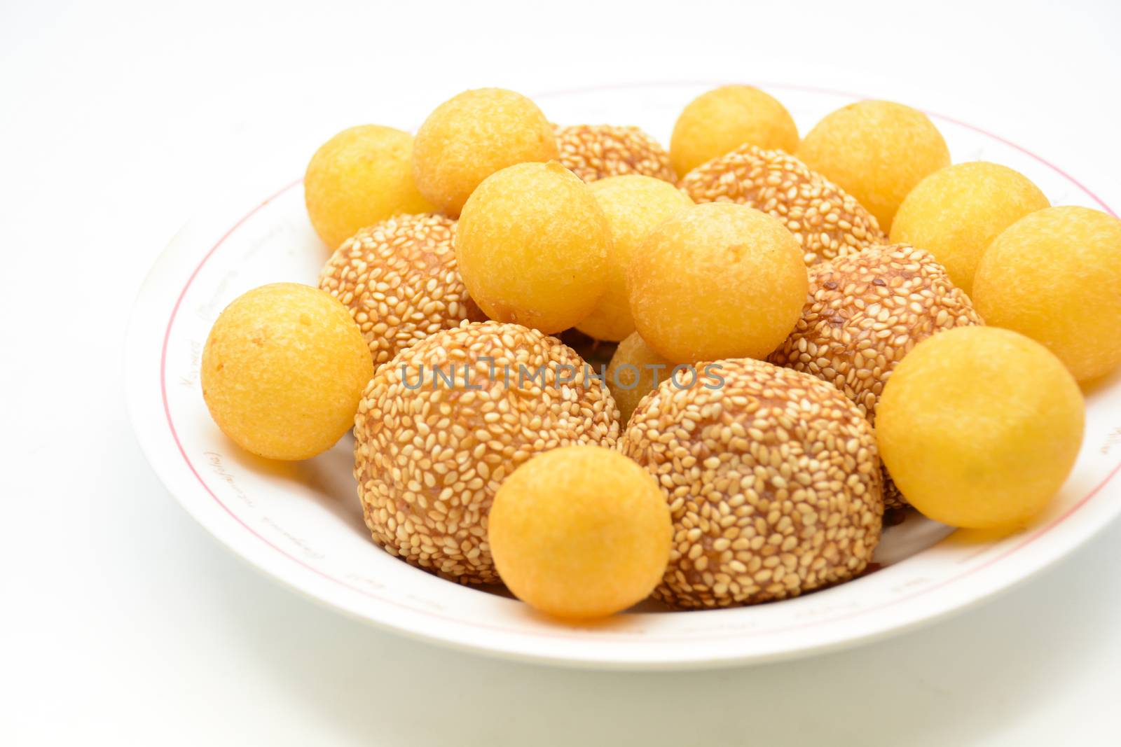 Deep fried sesame ball with pumpkin paste by yuiyuize