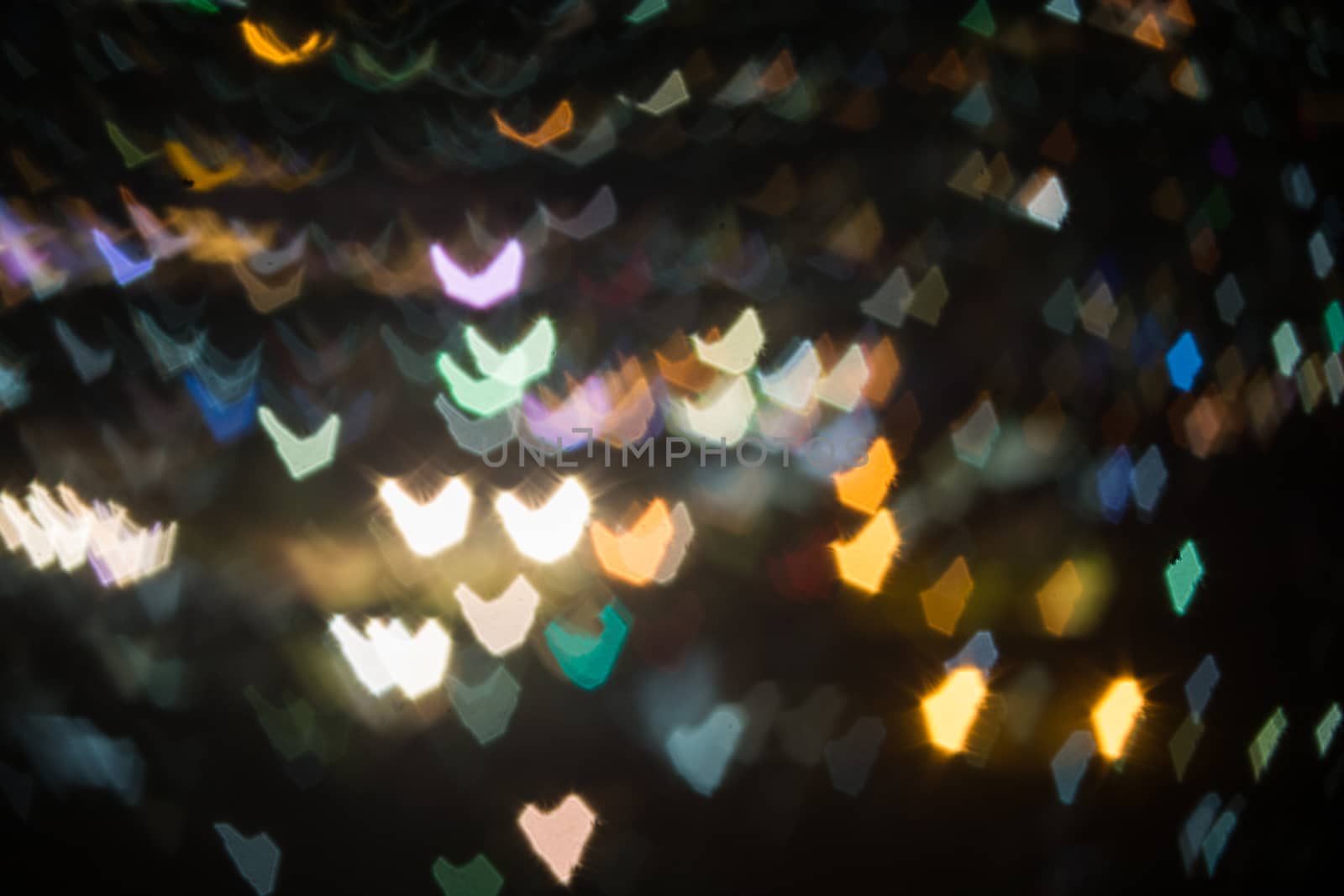 Abstract, Beautiful Bokeh landscape of city at night, Bokeh light and blur city sunset
