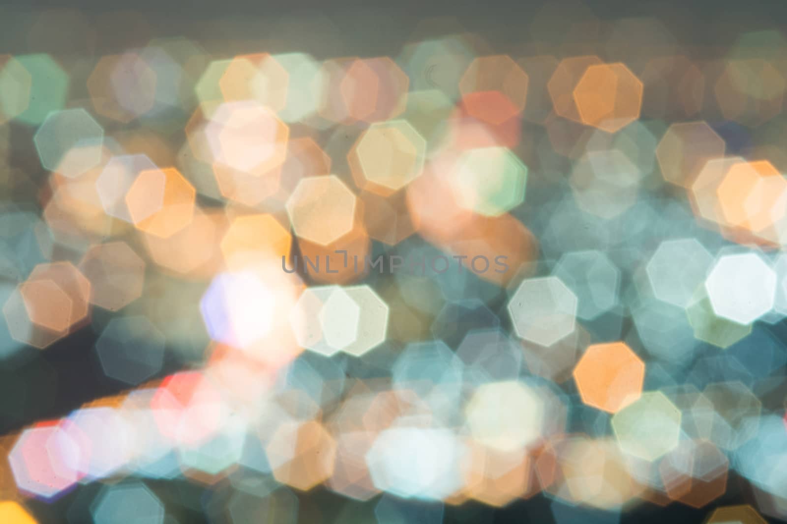 Abstract, Beautiful Bokeh landscape of city at night, Bokeh ligh by yuiyuize