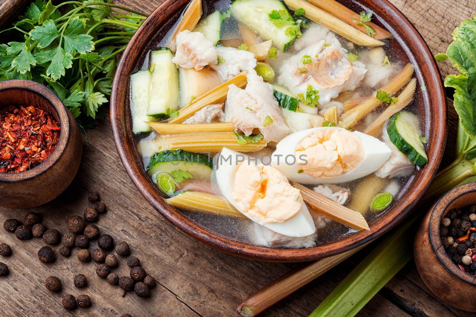 Vegetable soup with fish by LMykola