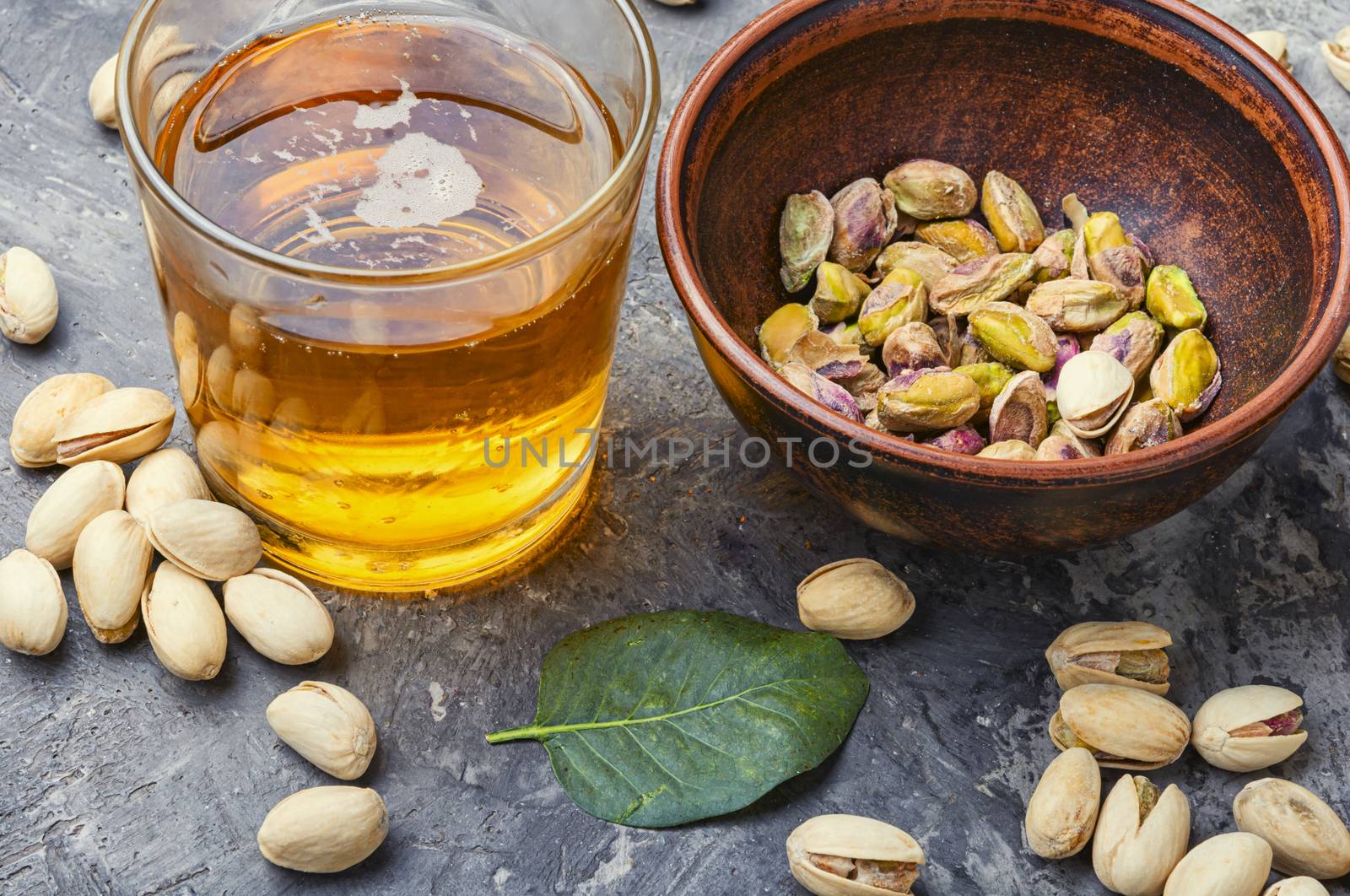 Pistachio nuts,healthy snacks.Salted pistachios for beer.Pistachio nuts in the bowl