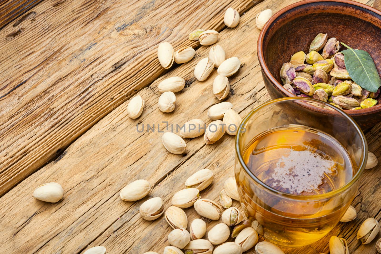Pistachio nuts,healthy snacks.Salted pistachios for beer.Pistachio nuts in the bowl