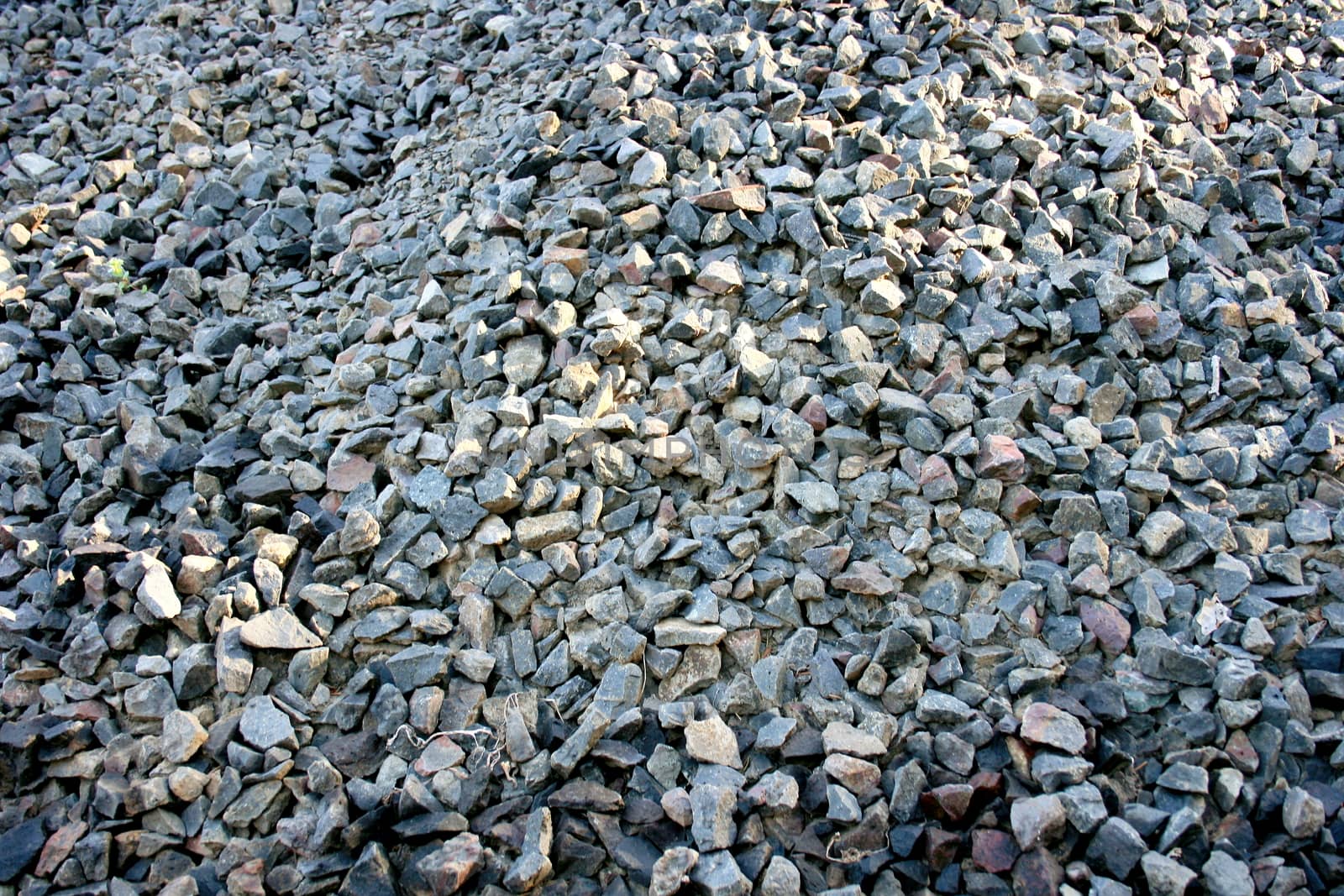 A detail shot of gray gravel