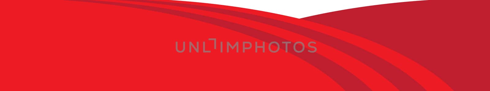 A red web banner formed from elipses layered with white spot color