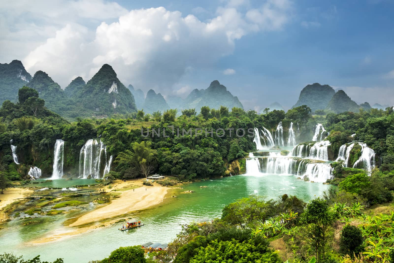 The Detian Falls in Chongzuo of Guangxi, China.